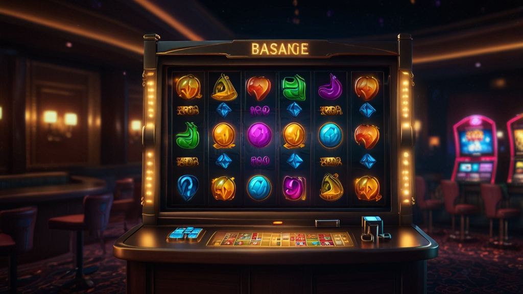 Dunkle Casino-Szene mit No-Deposit-Bonus und Freispiele-Icons