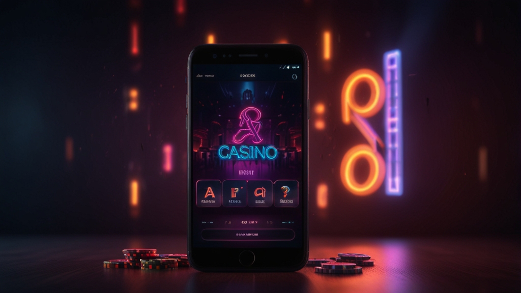 FAQ-Bereich zur Fiery Play App mit Smartphone im Casino-Look