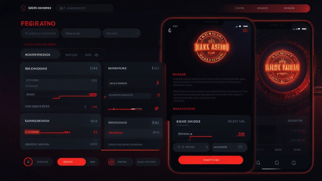 Registrierungsformular neben Ausweis und Notizzettel in dunkler Casino-Optik